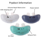 Linnea | Sleep Apnea Device | Portable Silent CPAP Aid | Light Green, Rechargeable