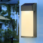 Ondina | Solar Wall Lamp | Black, Waterproof IP44, Warm White | 2 Pack