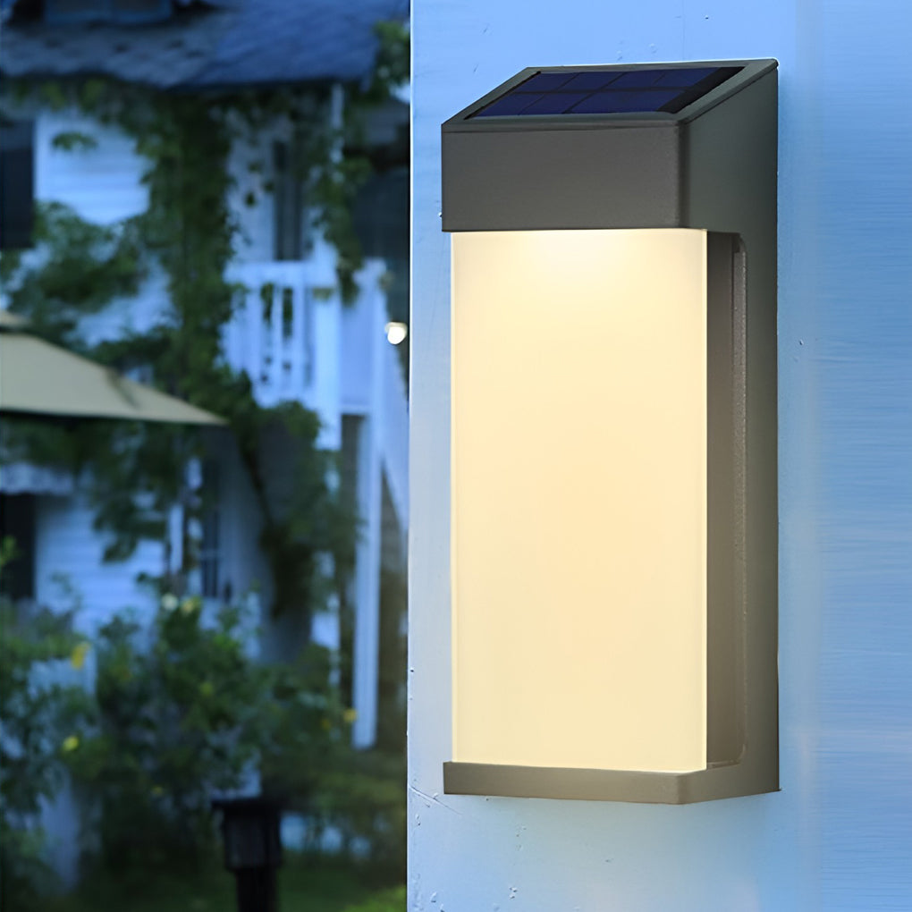 Ondina | Solar Wall Lamp | Black, Waterproof IP44, Warm White | 2 Pack