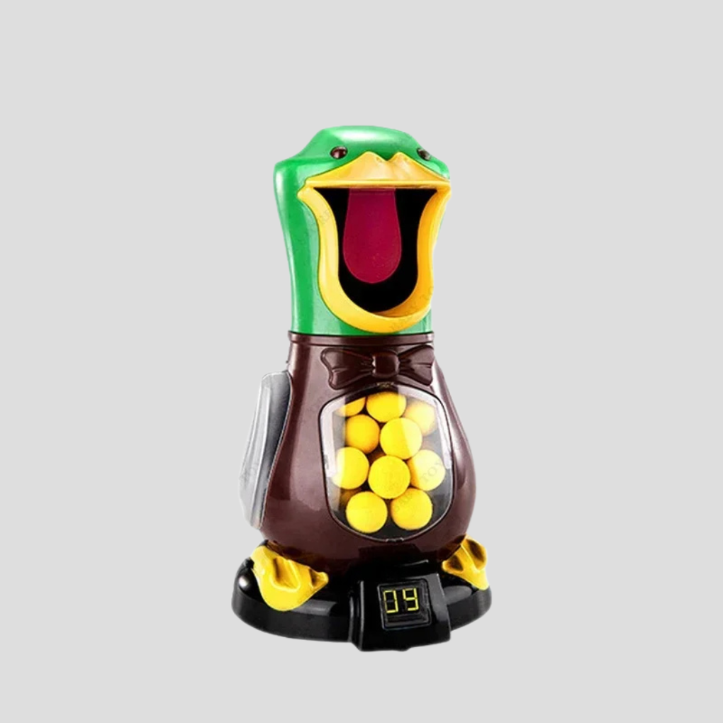 Kids Air Powered Soft Bullet Shooting Game Walking Duck Target Set