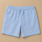 Mens Swim Shorts Lightweight Knee Length Loose Fit Drawstring Waist