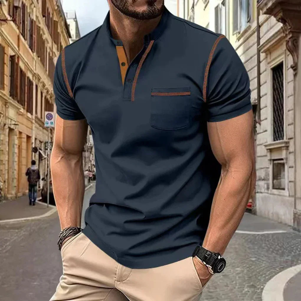 Maren | Men's Polo Shirt | Cotton Blend, Regular Fit | Multi-Color