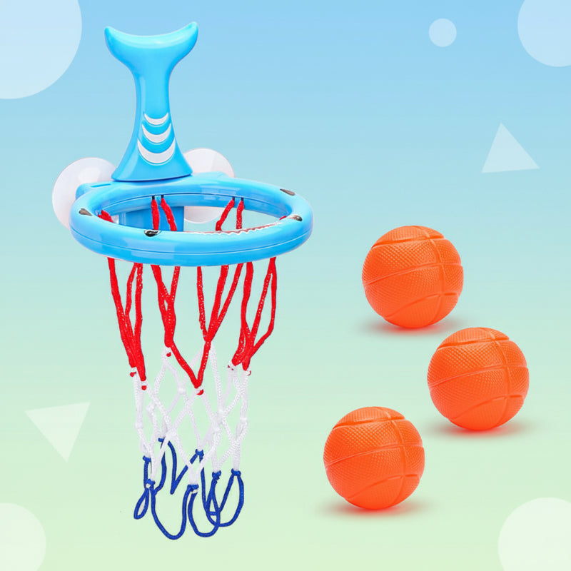 Fleur | Bath Basketball Set | Kids Bath Toy | Suction Cup, Mini Balls