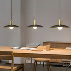 Kaia | Pendant Lamp | Mid-Century Brass, White Glass Shade | 1-Light E27