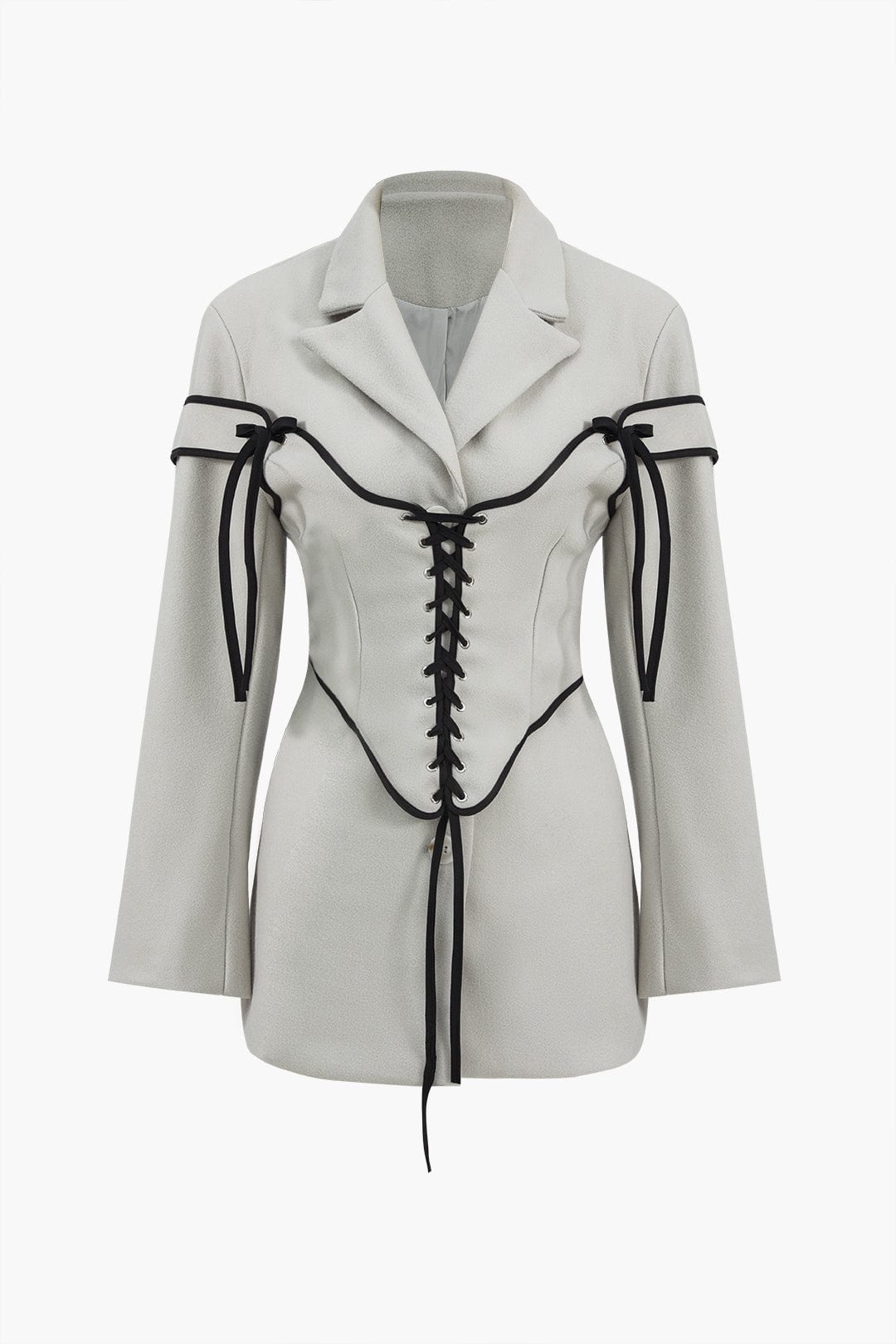 Anneke | Women's Blazer & Corset Two-Piece Set | Lace-Up, Tailored