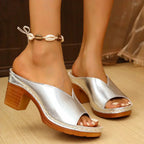 Women Orthopedic Sandals Thick Heel
