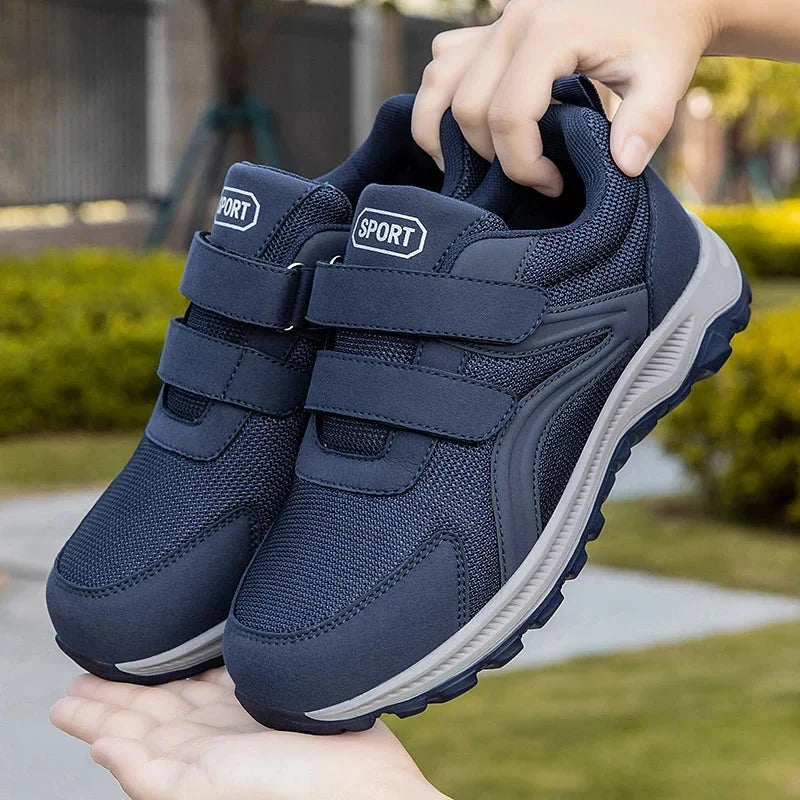 Orthopedic Shoes Men Wide Fit Breathable Velcro Walking Shoes