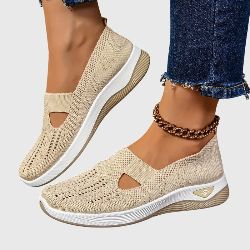Greta | Women's Orthopaedic Slip-On Shoes | Knitted, Cushioned Sole, All-Day Comfort