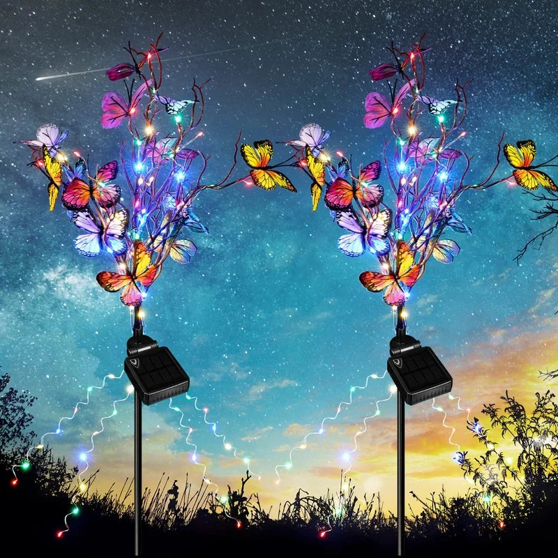 Aria | Solar Butterfly Lights | Outdoor Garden Decor | IP65, 56 LED