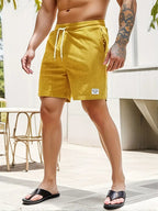 Mens Shorts Corduroy Look Lightweight Straight Fit Casual Wear
