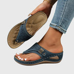 Orthopedic Sandals Women Wedge Sole Arch Support Slip On Comfort