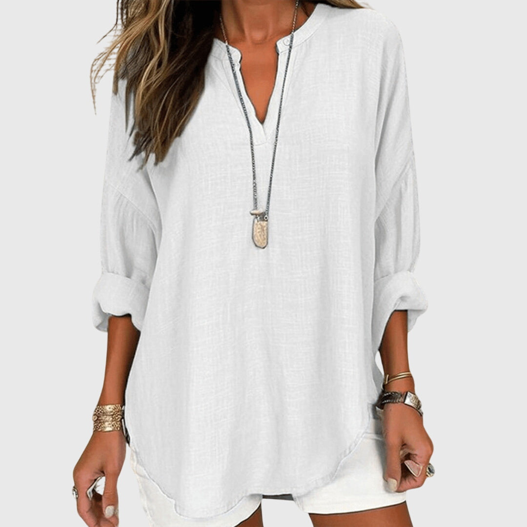 Embla | Women's Beach Shirt | Flowy, Long Sleeve, Relaxed Fit