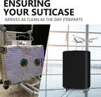 Reva | Luggage Cover Set | 3-Piece, Stretchable, Anti-Tear, Black | S M L