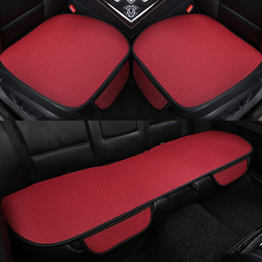 Giselle | Car Seat Covers 3-Piece Set | Anti-Slip, Massage Effect | Ice Silk, Breathable