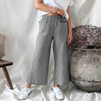 Women Linen Pants Regular Fit | Veda