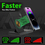 Cleo | 3-in-1 Wireless Charger Stand | iPhone, Apple Watch & AirPods | Fast 18W