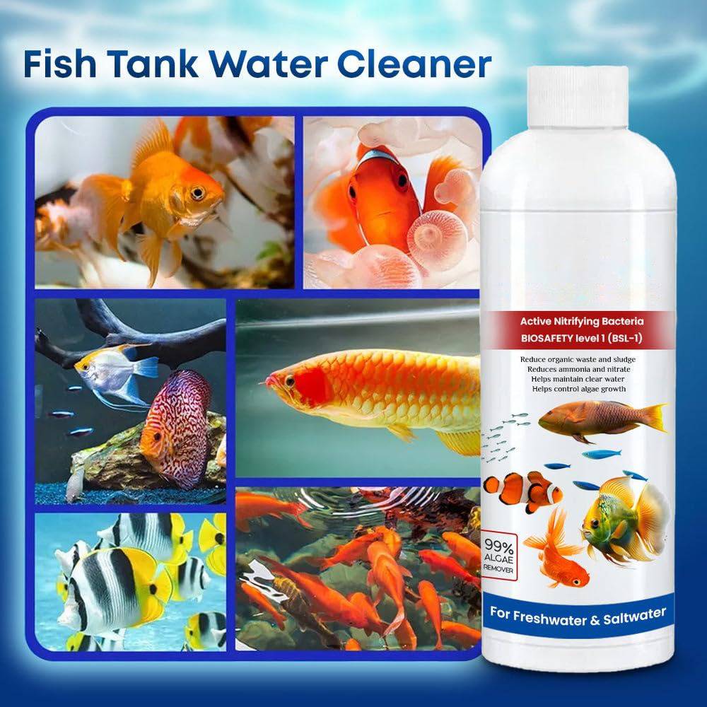 Bexcellent | 3 Pack Fish Tank Cleaner Liquid Water Purifier