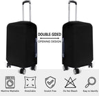 Reva | Luggage Cover Set | 3-Piece, Stretchable, Anti-Tear, Black | S M L