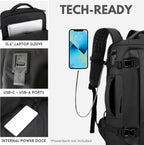 Giselle | Laptop Backpack 15" | Waterproof, Side Opening, USB-C | Travel & Work