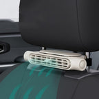 Xanthe | Car Cooling Fan | USB, Headrest Mount, 3 Speeds | Bladeless, Twin Pack