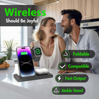 Cleo | 3-in-1 Wireless Charger Stand | iPhone, Apple Watch & AirPods | Fast 18W