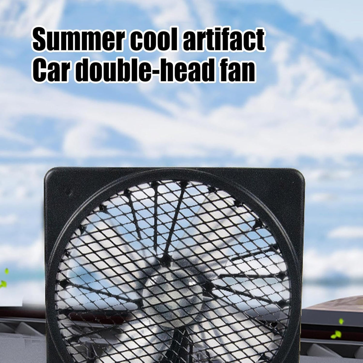 Dione | Car Cooling Fan | 12V USB, 360° Rotation, Buy 1 Get 1 Free