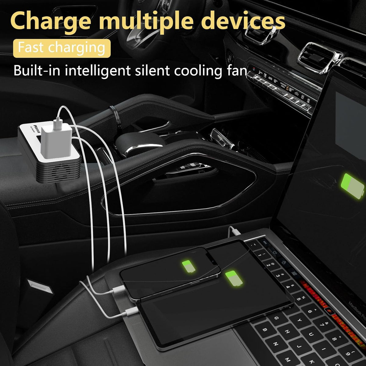 Sorrel | Car Power Inverter 200W | DC 12V to 220V AC | USB-C & Fast Charge