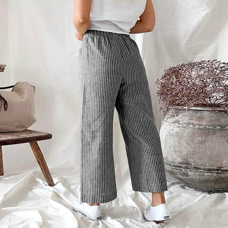 Women Linen Pants Regular Fit | Veda