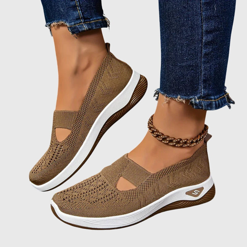 Greta | Women's Orthopaedic Slip-On Shoes | Knitted, Cushioned Sole, All-Day Comfort