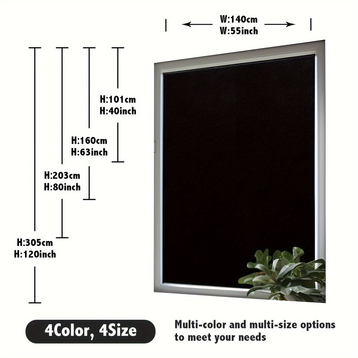 1 piece blackout window curtain cordless thermal insulated bedroom living room