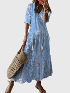 Gigi | Boho Summer Dress | V-Neck, Vintage, Lightweight