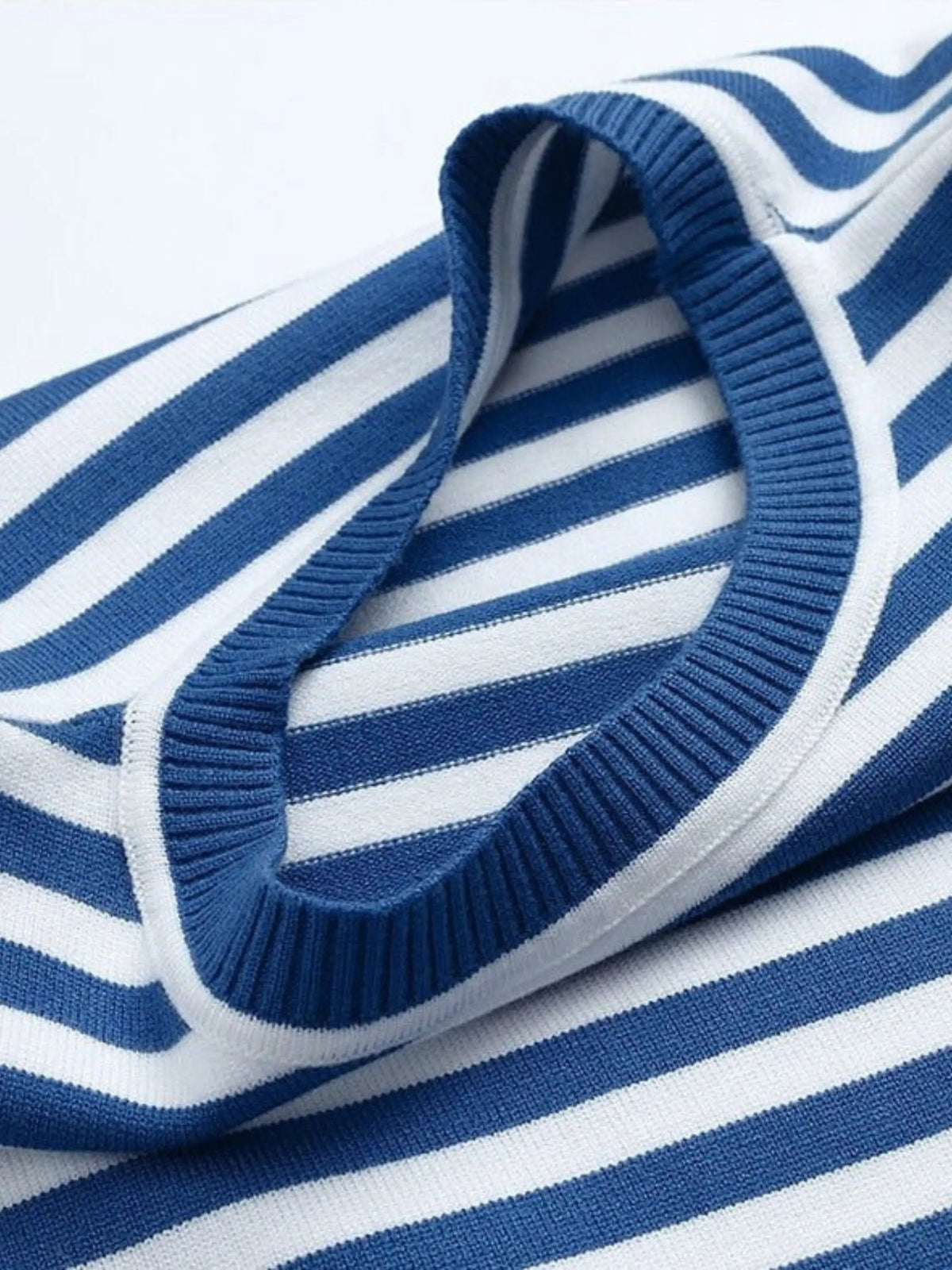 Marlow | Striped Knit Sweater | Women's Relaxed Fit | Round Neck, Long Sleeve