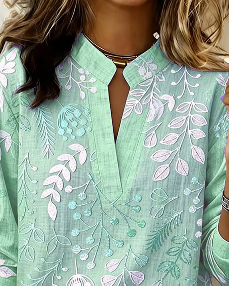 Hazel | Women's Floral Blouse | V-Neck, Lightweight | Spring Summer