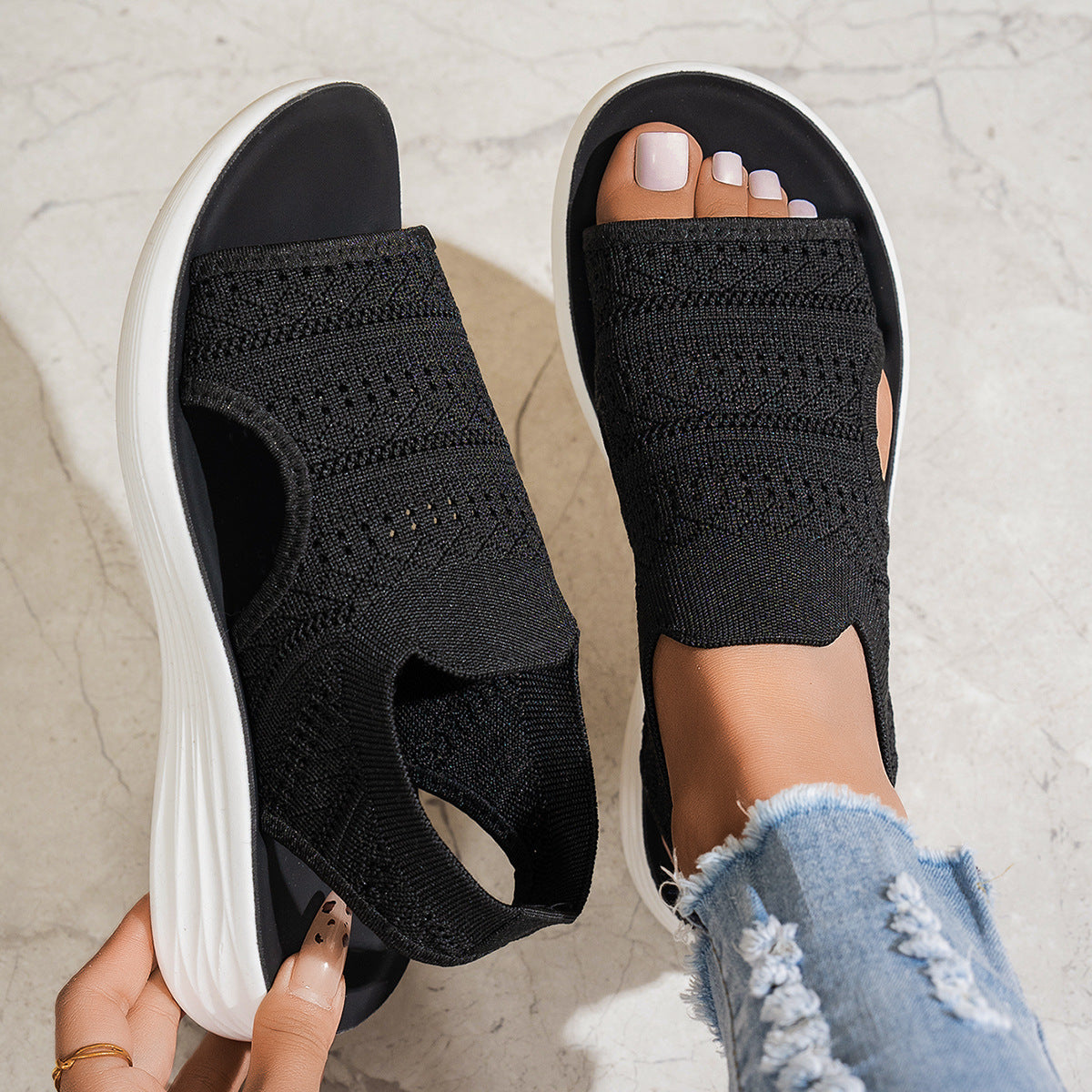 Orthopedic Sandals Women | Breathable Platform | Lightweight Open Toe