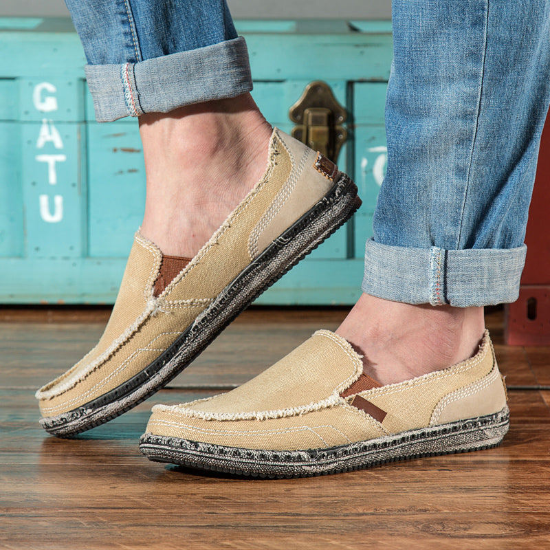 Orthopedic Loafers Women | Casual Canvas Slip On Padded Insole Shoes