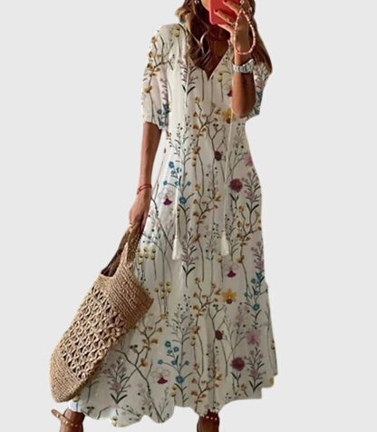 Gigi | Boho Summer Dress | V-Neck, Vintage, Lightweight
