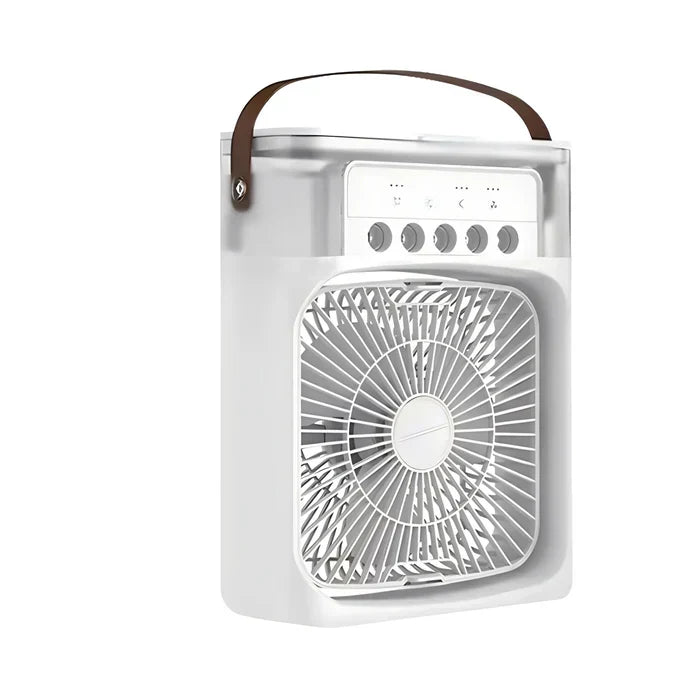 Freya | Air Cooler Fan | 3-in-1 Cooling, White, 7-Color LED, 600ml Tank
