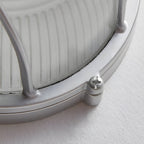 Tamsin | Outdoor Wall Lamp | Retro Industrial, E27, Cast Aluminum | Oval & Round