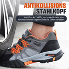 Marlow | Men's Steel Toe Safety Shoes | Anti-Smash, Slip-Resistant | Grey