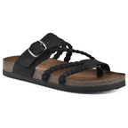 Orthopedic Sandals Women Woven Strap Adjustable Buckle Cork Footbed