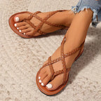 Orthopedic Sandals Women Braided Strap Arch Support Lightweight
