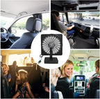 Dione | Car Cooling Fan | 12V USB, 360° Rotation, Buy 1 Get 1 Free