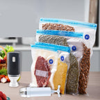 Cleo | Vacuum Storage Bags | Reusable, Food Fresh Keeper | PA+PE, 4 Sizes