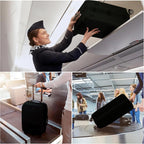 Reva | Luggage Cover Set | 3-Piece, Stretchable, Anti-Tear, Black | S M L