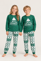 Christmas Pajamas Family Matching Sets Cotton Women Men Kids Baby