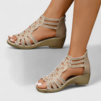 Women Flat Sandals Open Toe Comfortable Cushioned Footbed Support