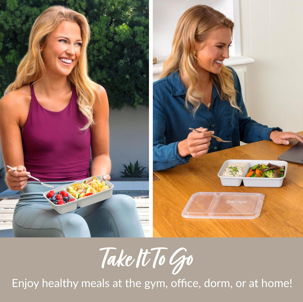 Briar | Food Storage Containers | 20-Piece Set, 2 Compartments | BPA-Free, Reusable