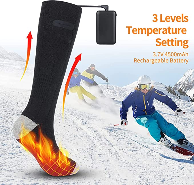 Wynne | Heated Socks | Unisex, Rechargeable, 3 Pairs | 8+ Hours Warmth