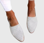 Xena | Women's Slingback Flats | Woven, Adjustable Strap | Orthopaedic Summer