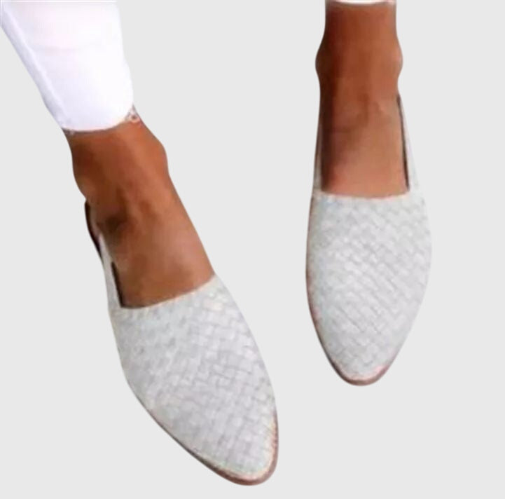 Xena | Women's Slingback Flats | Woven, Adjustable Strap | Orthopaedic Summer